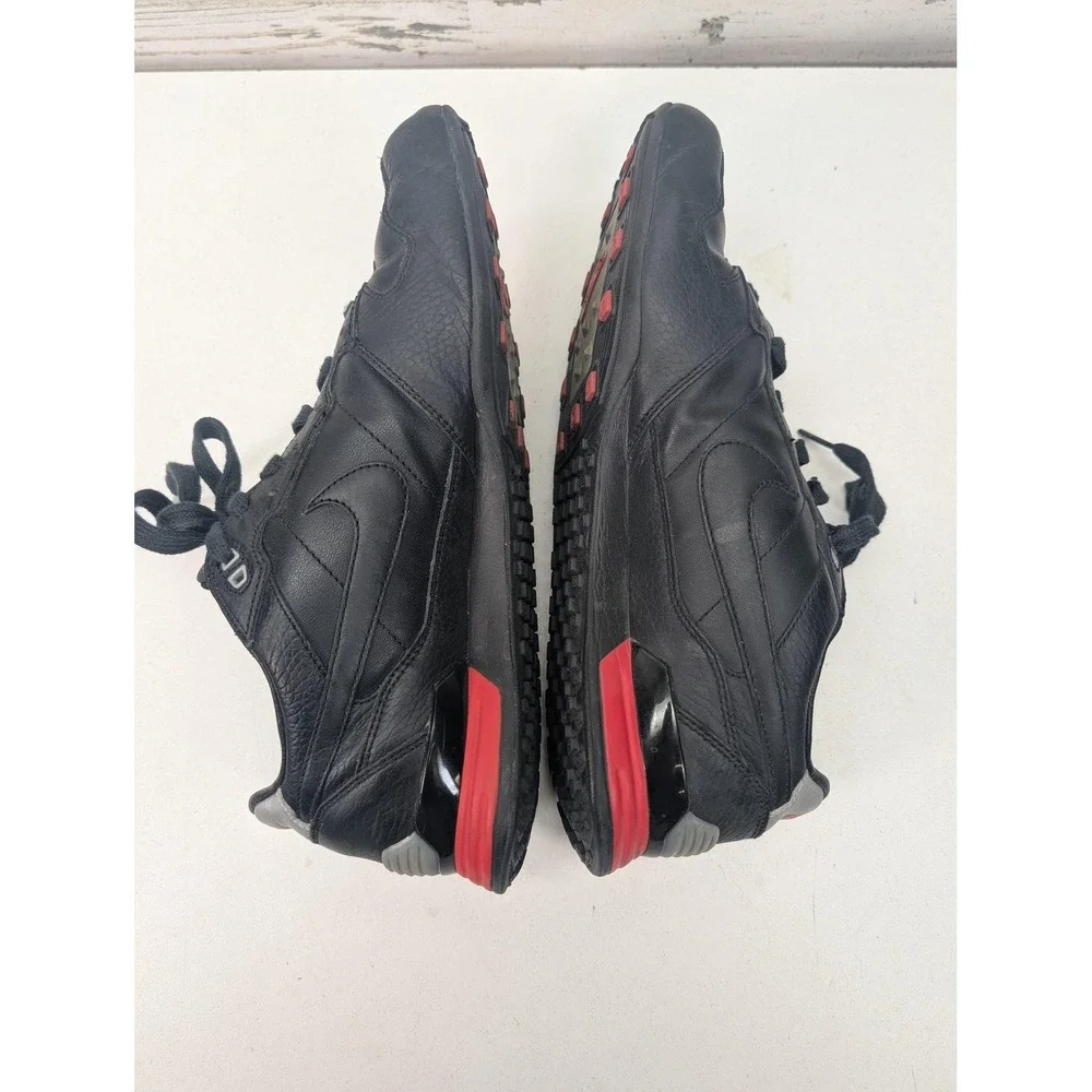 Nike Total 90 Shoes Mens Size 9 Black Leather Soccer Turf Sneakers 315044-001